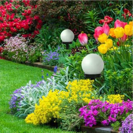 LED Solární lampa KULA LED/1,2V 40 mAh IP44