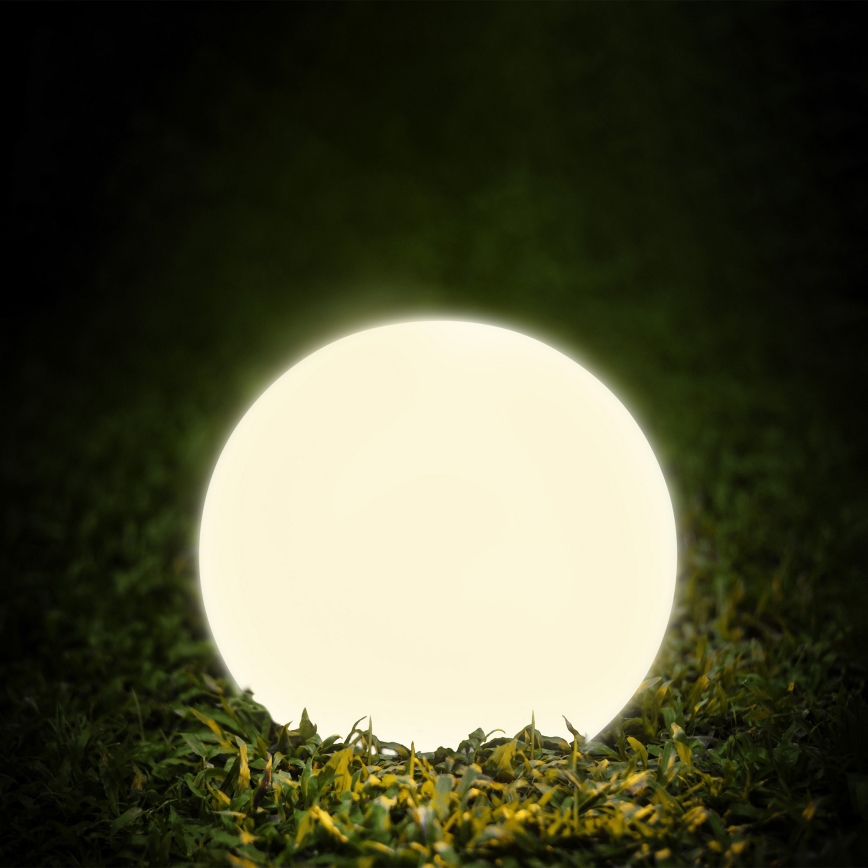 LED Solární lampa KULA LED/3,2V 3000/4000/6500K pr. 30 cm 600 mAh IP65 bílá