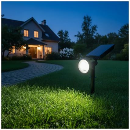 LED Solární lampa LANCE LED/3,7V 6000K IP44 1500 mAh