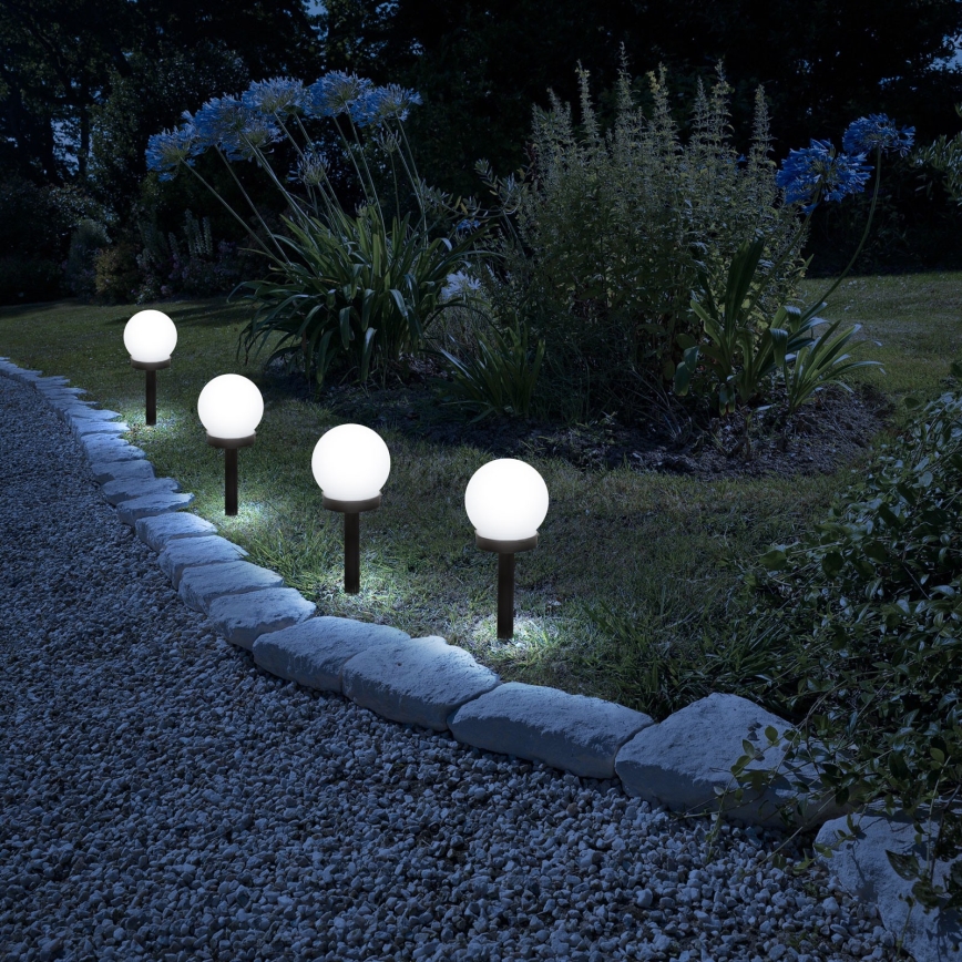 LED Solární lampa LED/1,2V 40mAh IP44 černá