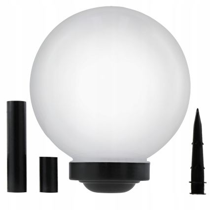 LED Solární lampa LED/1,2V 6500K 200 mAh pr. 30 cm IP44 bílá/černá