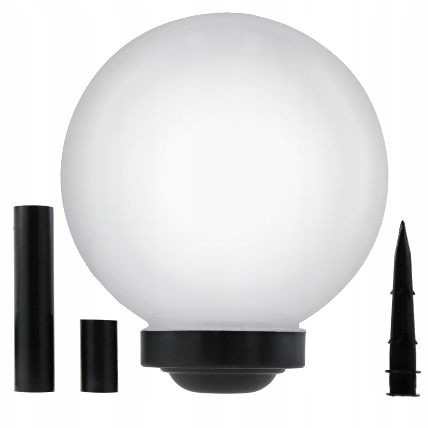 LED Solární lampa LED/1,2V 6500K 200 mAh pr. 30 cm IP44 bílá/černá