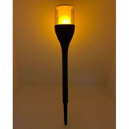 LED Solární lampa LED/1,2V 800 mAh IP44 černá