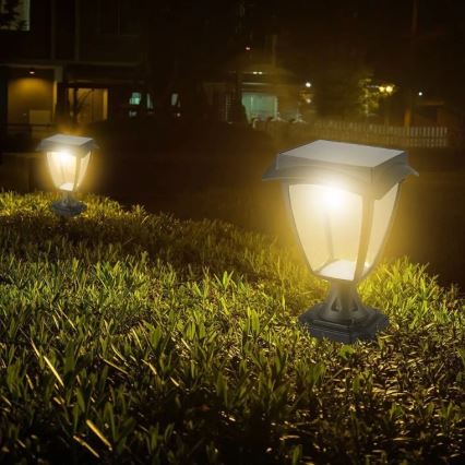 LED Solární lampa LED/2W/3,7V 3000/6000K IP65 2200 mAh