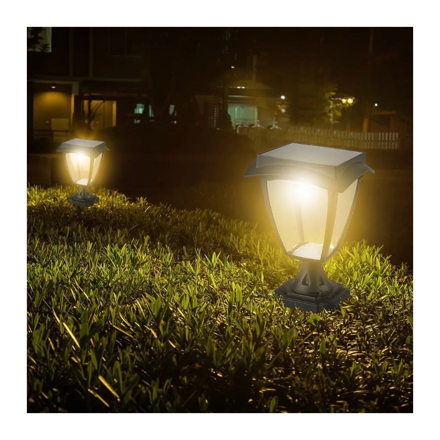 LED Solární lampa LED/2W/3,7V 3000/6000K IP65 2200 mAh