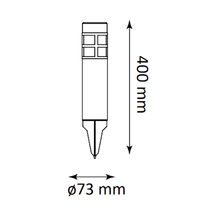 LED Solární lampa MARK LED/1,2V 200 mAh IP44
