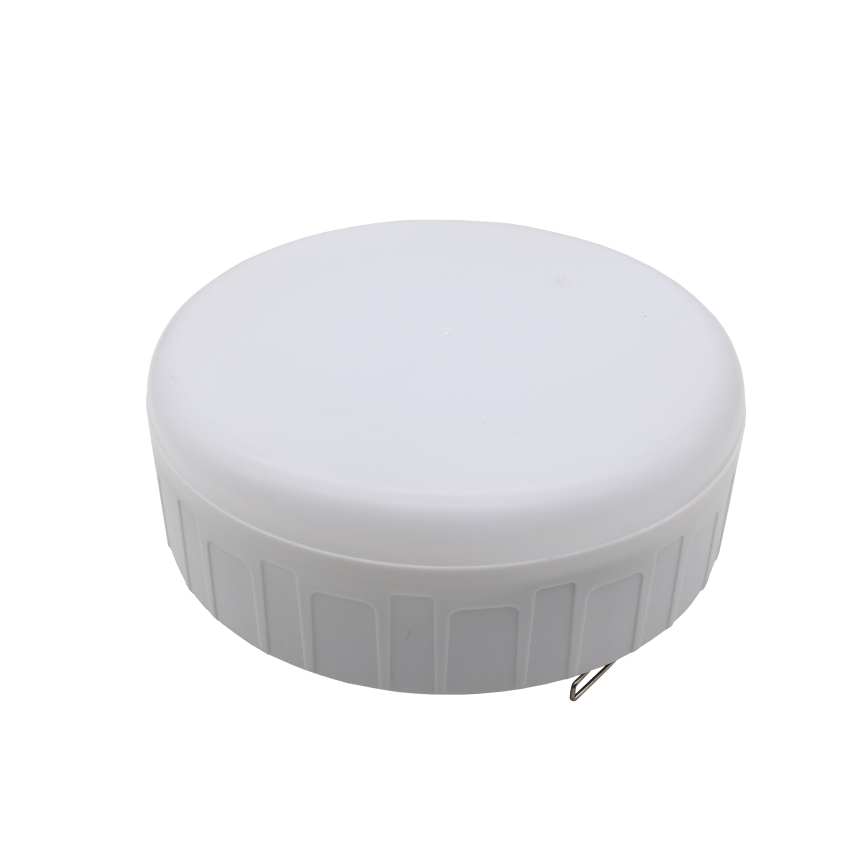 LED Stmívatelná nabíjecí solární lampa s funkcí powerbanky K3 LED/2W/5,5V 6500K IPX4 2400 mAh černá/bílá