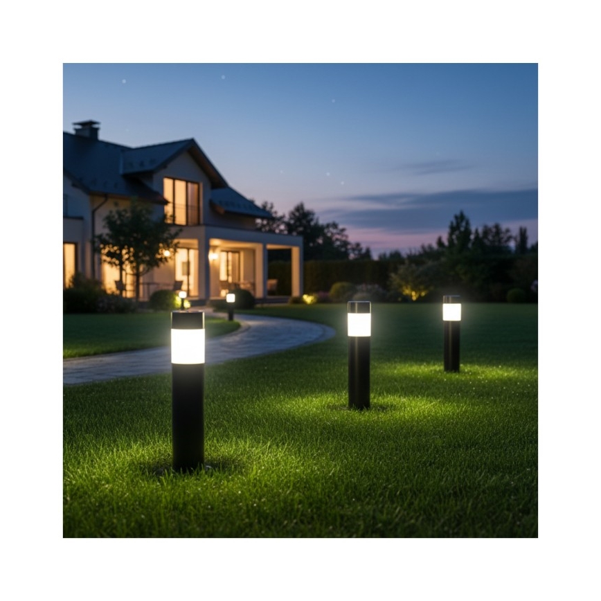 LED Solární lampa se senzorem AURORA LED/1xAAA 4000K IP44 100 mAh