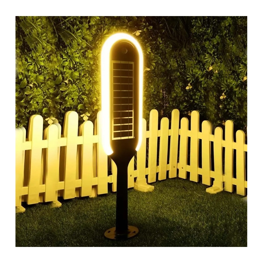 LED Solární lampa se senzorem BOLLARD LED/5W/5,5V 70 cm 3000K IP65