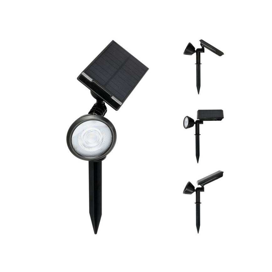 LED Solární lampa se senzorem LANCE LED/3,7V 6000K IP44 1500 mAh