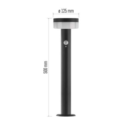 LED Solární lampa se senzorem LED/2W/3,7V 1200 mAh IP44 50 cm