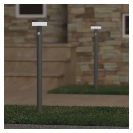 LED Solární lampa se senzorem LED/2W/3,7V 1200 mAh IP44 80 cm