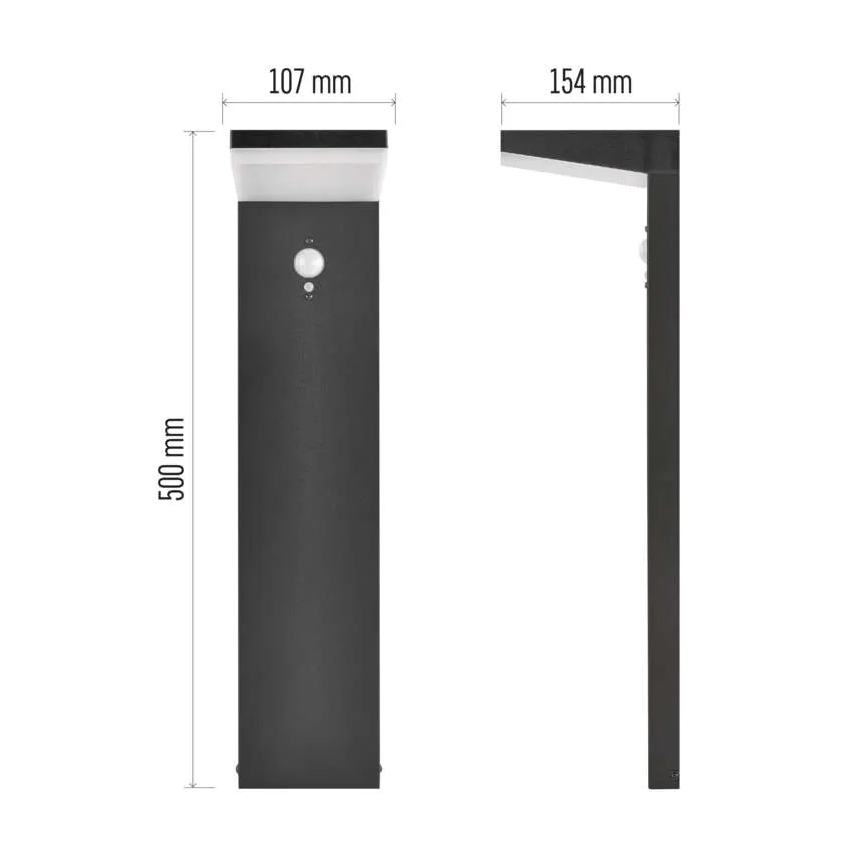 LED Solární lampa se senzorem LED/4,4W/3,7V 2200 mAh IP44