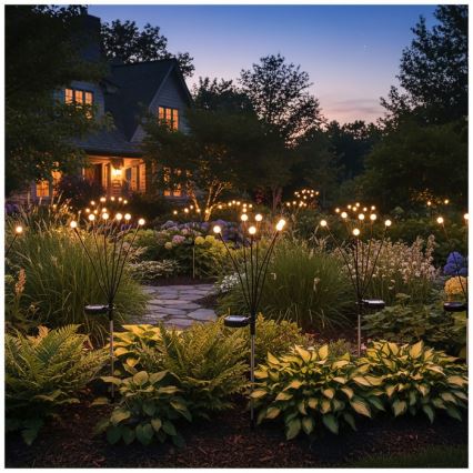 LED Solární lampa se senzorem SPRINKLE LED/1xAAA 3000K IP44 200 mAh