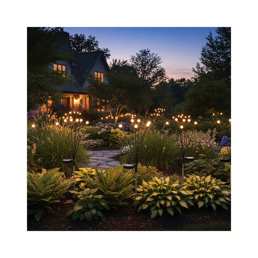 LED Solární lampa se senzorem SPRINKLE LED/1xAAA 3000K IP44 200 mAh