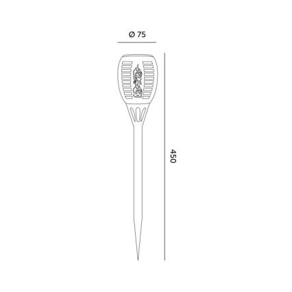 LED Solární lampa SPARKLE LED/1xAAA 1600K IP44 200 mAh