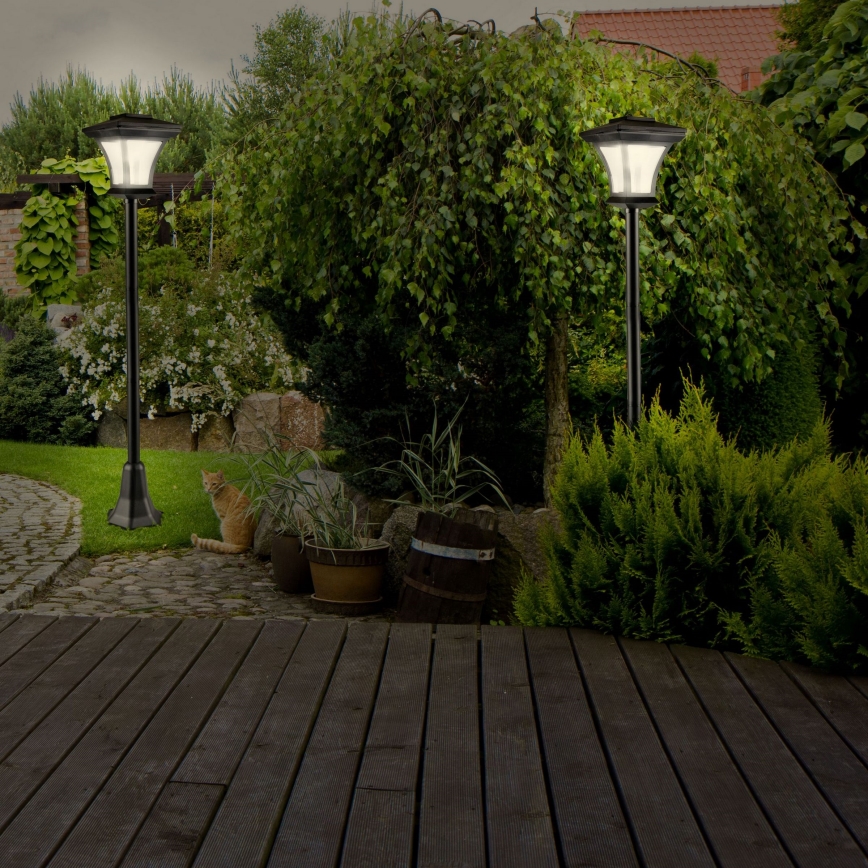 LED Solární lampa TIRANA LED/1,6W/1,2V 600 mAh IP44 černá