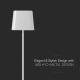 LED Solární stmívatelná magnetická dotyková nabíjecí stolní lampa LED/5W/5V 3000-6000K 3600 mAh IP65 bílá