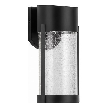 LED Solární nástěnná lampa LED/3,7V 300 mAh IP44 černá