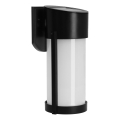 LED Solární nástěnná lampa LED/3,7V 300 mAh IP44 černá