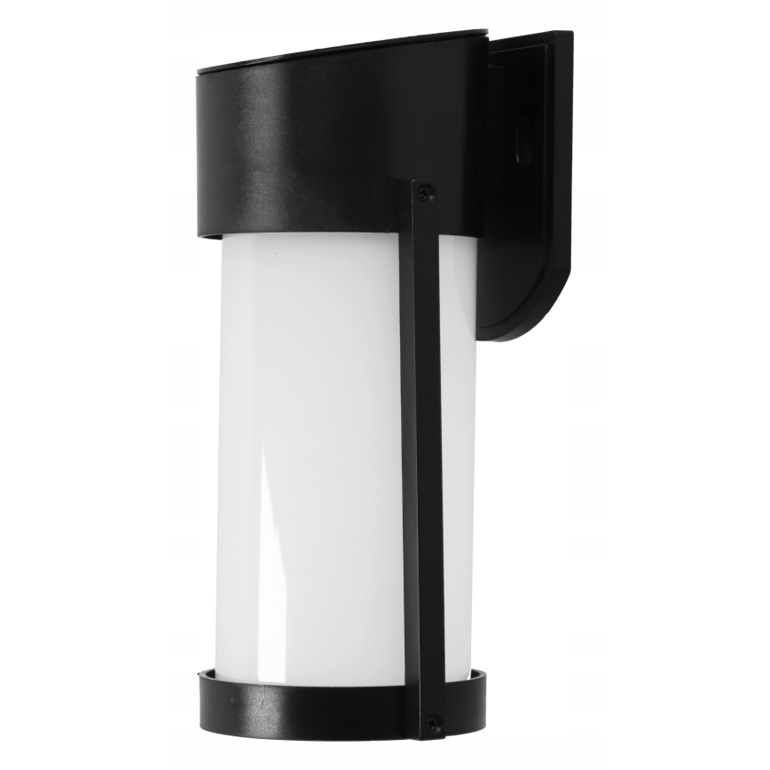 LED Solární nástěnná lampa LED/3,7V 300 mAh IP44 černá