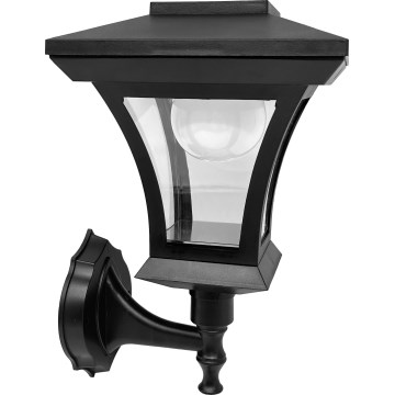 LED Solární nástěnná lampa TIRANA LED/1,2V 1800 mAh IP44 černá