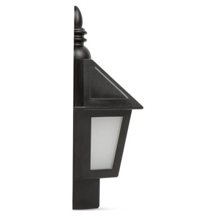 LED Solární nástěnné svítidlo LED/0,2W/1,2V 400mAh IP44 černá