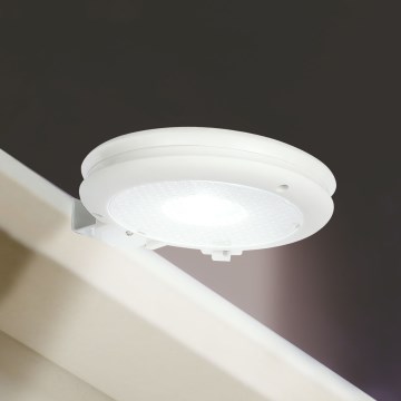 LED Solární nástěnné svítidlo LED/1,2V 1000 mAh IP44 bílá
