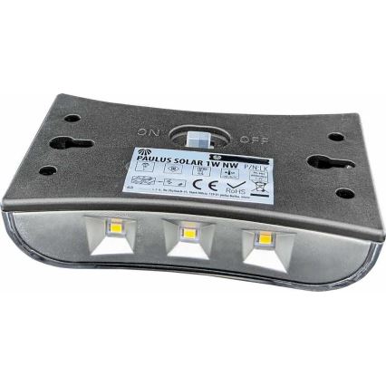 LED Solární nástěnné svítidlo LED/1W/1,2V 600 mAh IP44