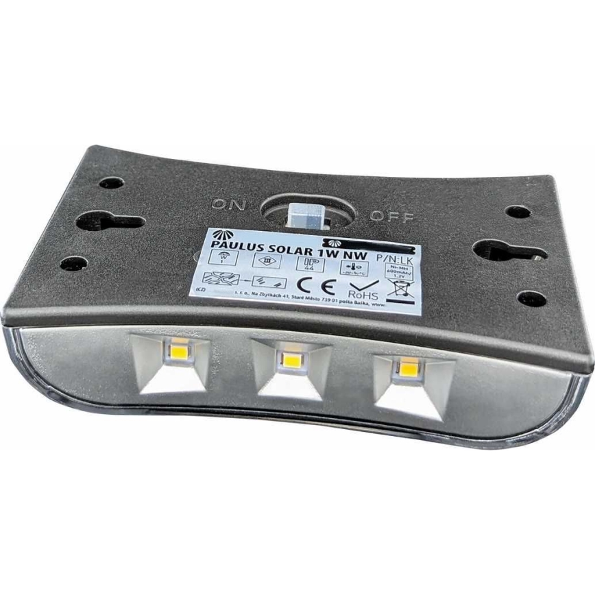 LED Solární nástěnné svítidlo LED/1W/1,2V 600 mAh IP44