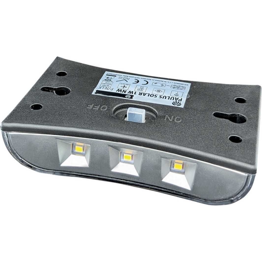 LED Solární nástěnné svítidlo LED/1W/1,2V 600 mAh IP44