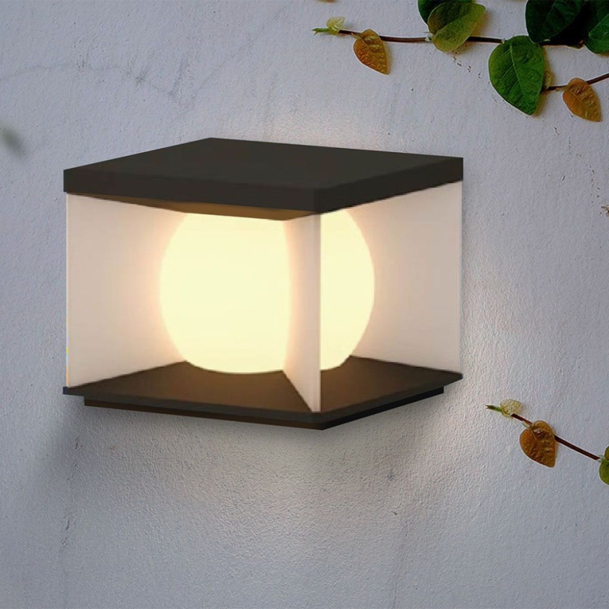 LED Stmívatelné solární nástěnné svítidlo LED/3W/3,7V IP65 3000K + dálkové ovládání