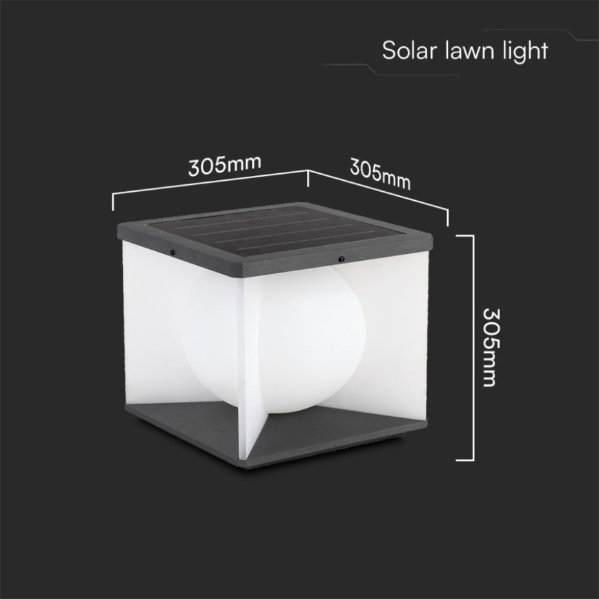LED Stmívatelné solární nástěnné svítidlo LED/8W/3,7V IP65 3000K 5200 mAh + dálkové ovládání