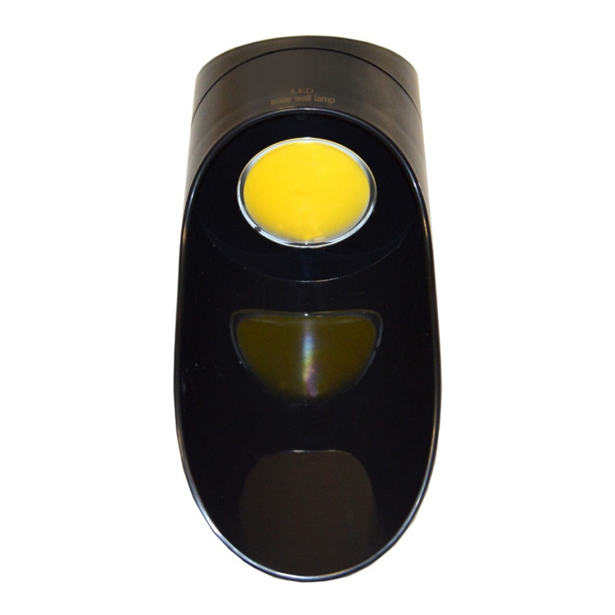 LED Solární nástěnné svítidlo PALESA LED/1W/3,7V IP65 1800 mAh černá