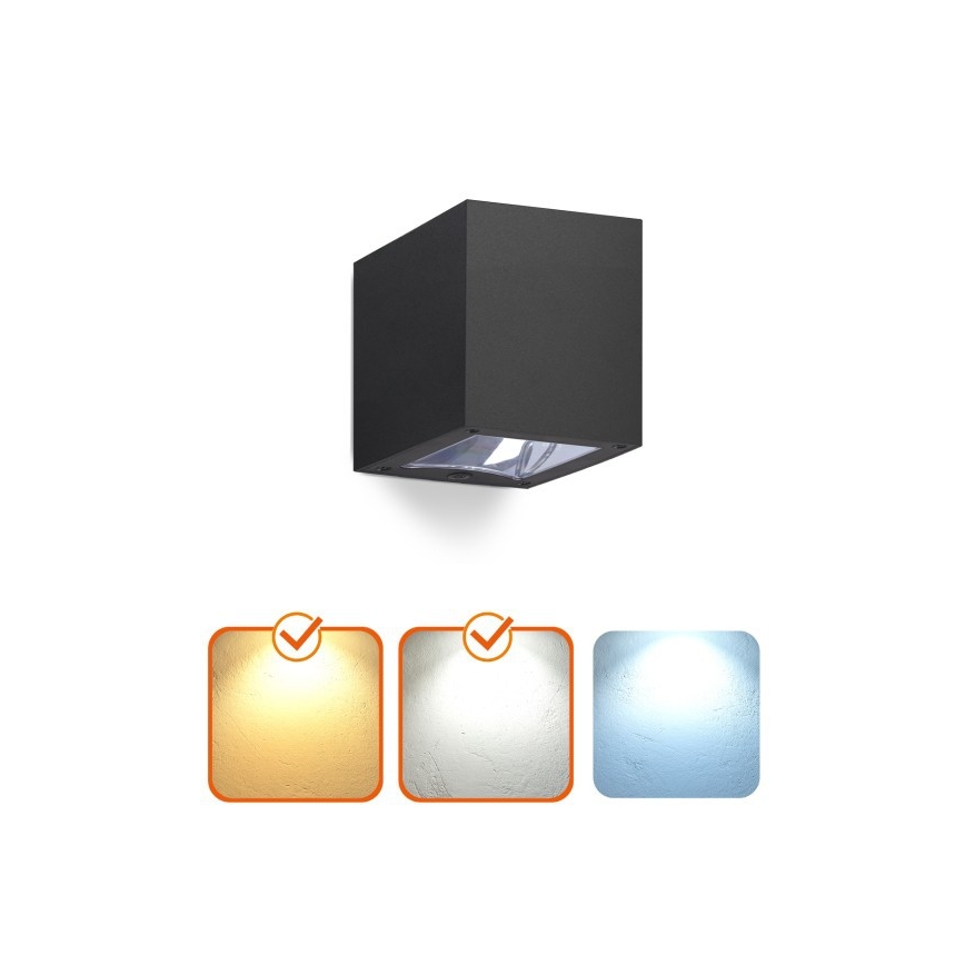 LED Solární nástěnné svítidlo QUERK LED/1,2V 3000/4000K IP54 800 mAh