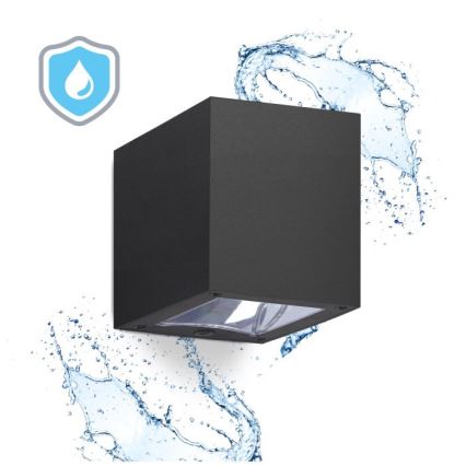 LED Solární nástěnné svítidlo QUERK LED/1,2V 3000/4000K IP54 800 mAh