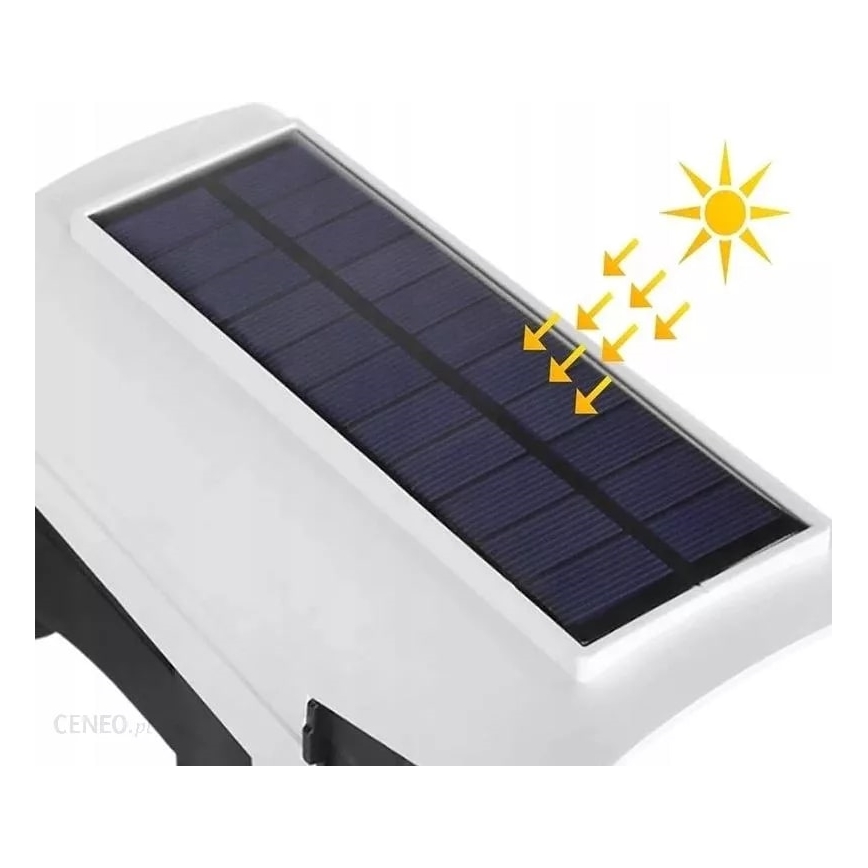 LED Solární maketa bezpečnostní kamery se senzorem KAMERA LED/1W/3,7V IP44 + dálkové ovládání