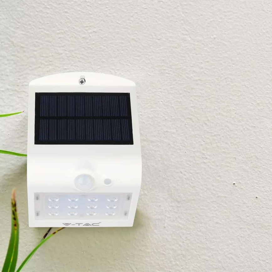 LED Solární nástěnné svítidlo se senzorem LED/1.5W/3,7V IP65 1200 mAh