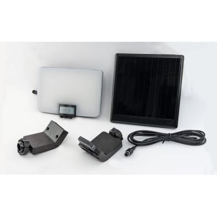 LED Solární nástěnné svítidlo se senzorem LED/12W/3,7V 4000 mAh IP54