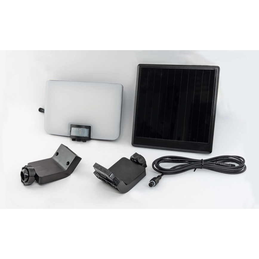 LED Solární nástěnné svítidlo se senzorem LED/12W/3,7V 4000 mAh IP54