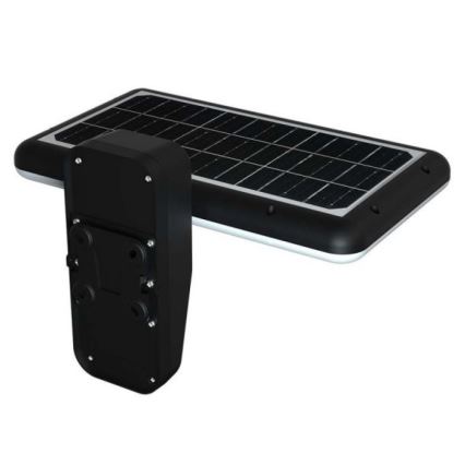 LED Solární nástěnné svítidlo se senzorem LED/15W/3,2V 4000K/6000K IP65 6000 mAh černá
