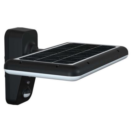 LED Solární nástěnné svítidlo se senzorem LED/15W/3,2V 4000K/6000K IP65 6000 mAh černá