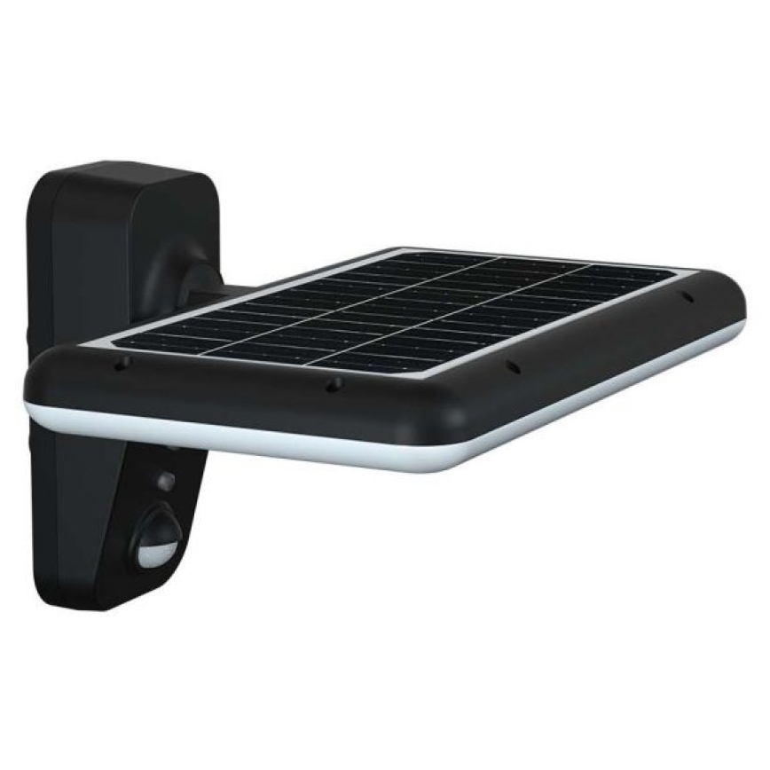 LED Solární nástěnné svítidlo se senzorem LED/15W/3,2V 4000K/6000K IP65 6000 mAh černá