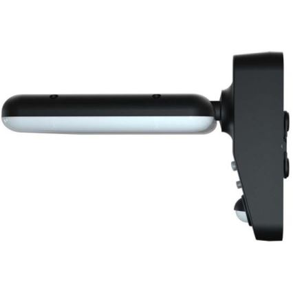LED Solární nástěnné svítidlo se senzorem LED/15W/3,2V 4000K/6000K IP65 6000 mAh černá