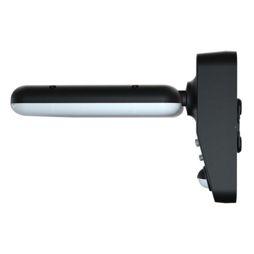 LED Solární nástěnné svítidlo se senzorem LED/15W/3,2V 4000K/6000K IP65 6000 mAh černá