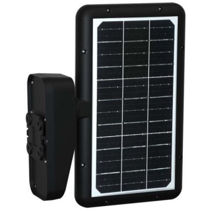 LED Solární nástěnné svítidlo se senzorem LED/15W/3,2V 4000K/6000K IP65 6000 mAh černá