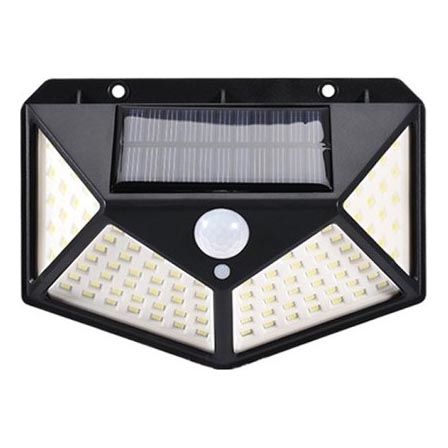 LED Solární nástěnné svítidlo se senzorem LED/1W/3,7V 6500K IP44 1200 mAh
