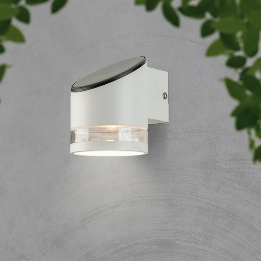 LED Solární nástěnné svítidlo se senzorem LED/1W/3,7V IP54 3000K 1200 mAh bílá
