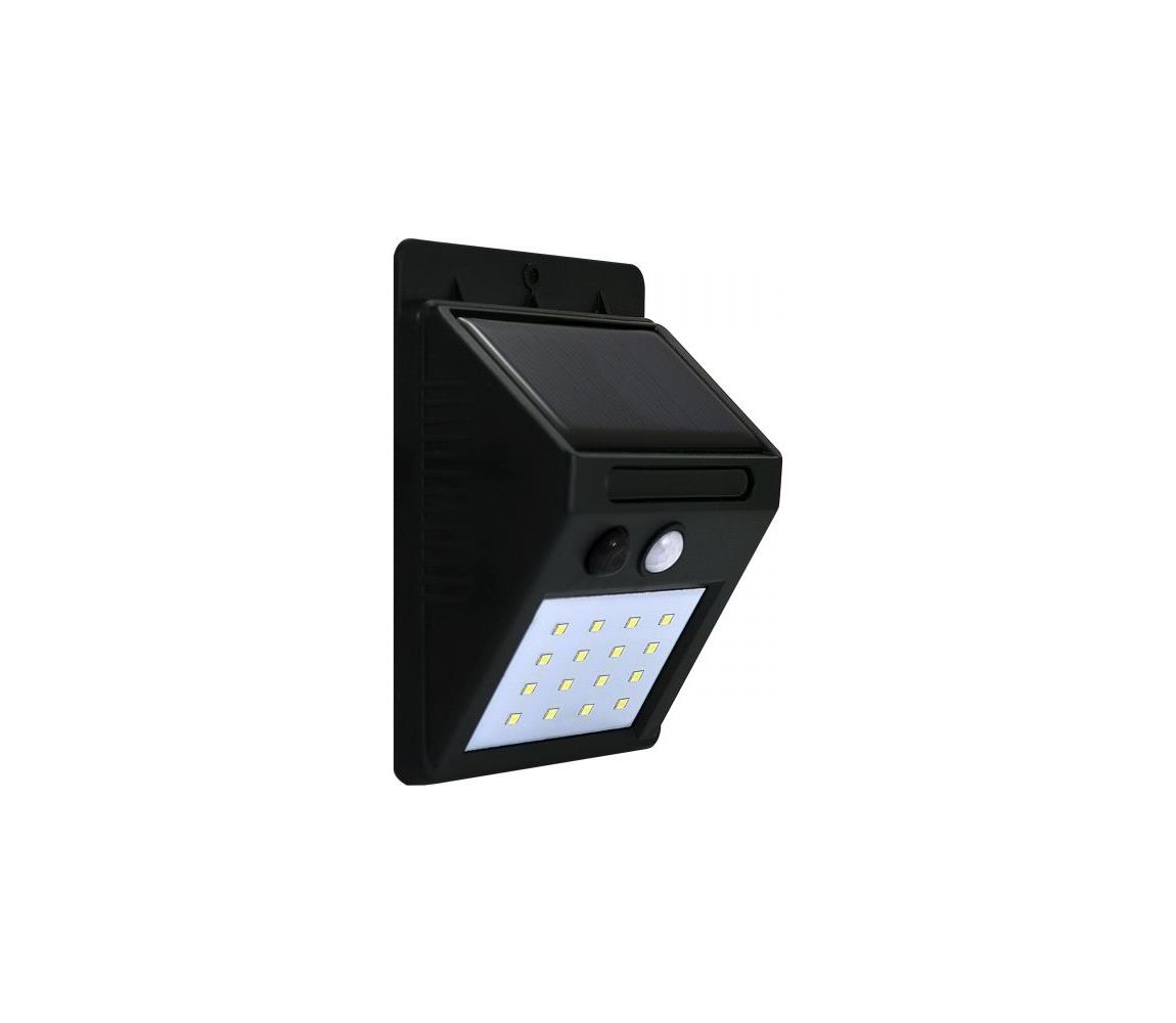 Polux LED Solární nástěnné svítidlo se senzorem LED/2,2W IP44 SA0731