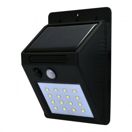 LED Solární nástěnné svítidlo se senzorem LED/2,2W